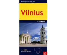 Miesto planas Vilnius 1: 50 000