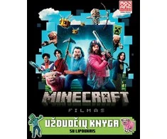 Minecraft filmas. Užduočių knyga su lipdukais