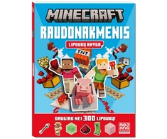Minecraft. Raudonakmenis. Lipdukų knyga