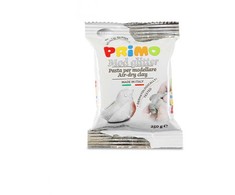 Molis su blizgučiais PRIMO, džiūstantis ore, sidabro spalvos, 250 g