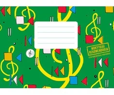 Natų sąsiuvinis MUZIKA, A5, 12 lapų (2022)
