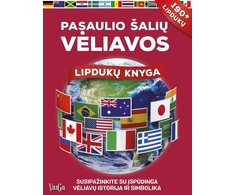 Pasaulio šalių vėliavos. Lipdukų knyga