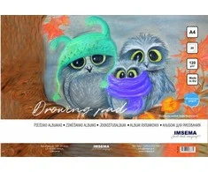 Piešimo albumas A4 20 lapų, 120 gr PREMIUM IMSEMA