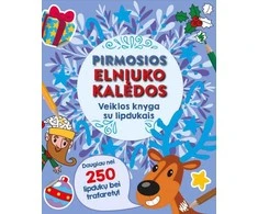 Pirmosios elniuko Kalėdos. Veiklos knyga su lipdukais