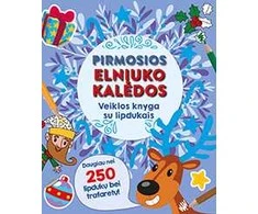 Pirmosios elniuko Kalėdos. Veiklos knyga su lipdukais