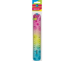 Plastikinė liniuotė 20cm SOFT ABS lanksti