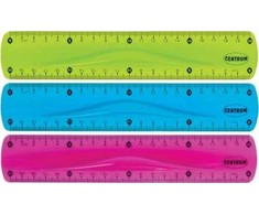 Centrum Plastikinės lanksčios liniuotės 20 cm