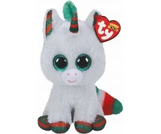 TY Pliušinis žaislas SNOWFALL - unicorn Christmas reg