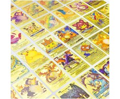 Pokemon auksinės kortos 10 vnt .nekolekcinės (analogas)