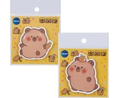 Popieriniai lipdukai Capybara 30 l, 80x80 mm