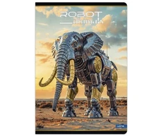 Lastva Sąsiuvinis A4 52lap. 80g ROBOT ANIMALS linija