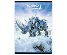 Lastva Sąsiuvinis A5 52lap. 80g ROBOT ANIMALS lang.
