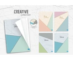 Lastva Sąsiuvinis A5 96lapų 70g langeliais CREATIVE
