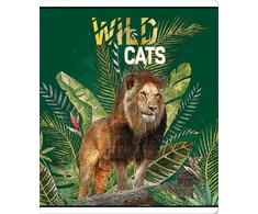 Lastva Sąsiuvinis(platus) A5 12lap 80g lang WILD CATS