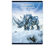 Lastva Sąsiuvinis(platus) A5 24 lap. 80 g linija ROBOT ANIMALS