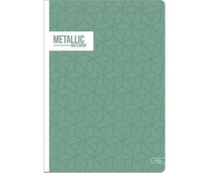 Lastva Sąsiuvinis(platus) A5 24lapų 80g linijomis METALLIC