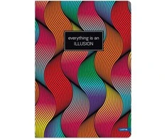Sąsiuvinis(platus) A5 32lapų 80g linijomis ILLUSION