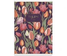 Lastva Sąsiuvinis(platus) A5 48 lap. 80 g lang. TULIPS