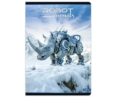 Lastva Sąsiuvinis(platus) A5 48 lap. 80 g linija ROBOT ANIMALS