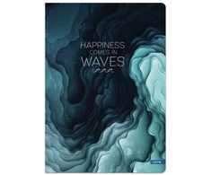 Lastva Sąsiuvinis(platus) A5 48 lap. 80 g linija WAVES