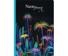 Lastva Sąsiuvinis(platus) A5 60 lapų 80g linijomis NEON FLOWERS