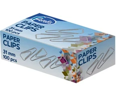 Sąvaržėlės 31mm FOROFIS nikeliuotos trikampės 100pcs /pop dėžutė