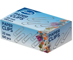 Sąvaržėlės 33mm FOROFIS nikeliuotos apvalios 100pcs /pop dėžutė