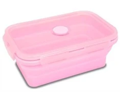Silikoninė pietų dėžutė COOLPACK, 800 ml, pastelinės rožinės spalvos