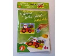 Spalvinimo smėliu rinkinys "Traktorius"