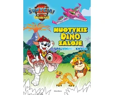 Šunyčiai patruliai. Nuotykis Dino saloje. Spalvinimo knyga