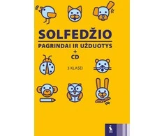 KNYGA Šviesa Solfedžio pagrindai ir užduotys su kompaktine plokštele 3 klasei