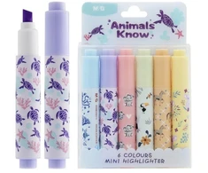 MG Teksto žymeklis M&amp;G mini Animals Know 6vnt.
