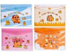 Vokas plastikinis A4 su sagute 016mm CAPYBARA įvairių spalvų