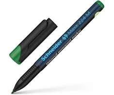 Schneder Žymeklis permanentinis Schneider Maxx 224 M, 1.0 mm, OHP, apvali galvutė, žalias 1213-037
