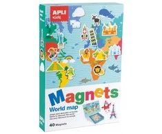 APLI KIDS magnetinis žaidimas Pasaulio žemėlapis, 16494