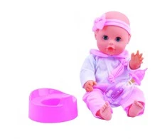 Smily BAMBOLINA lėlė su puoduku ir buteliuku Amore 33cm, BD1807