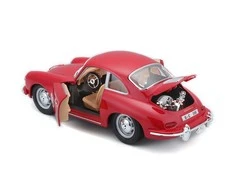 BBURAGO 1:24 automodelis Porsche 356B Coupe, 18-22079 CM