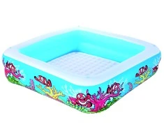 Bestway pripučiamas baseinas su stogeliu, 140x140x114 cm