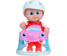 BOUNCIN BABIES lėlė Banielis super greitas savo mašinoje, vaikščiojanti, 16cm, 801001 (Pažeista pakuotė)