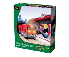 Brio Railway Brio rinkinys su traukinio bėgiais Metro railway, 33513