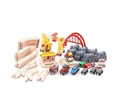 Brio Railway Brio rinkinys su traukinio bėgiais Railway deluxe, 33097