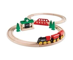 Brio Railway BRIO traukinių rinkinys medinis, 8 dalys, 33028