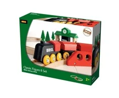 Brio Railway BRIO traukinių rinkinys medinis, 8 dalys, 33028