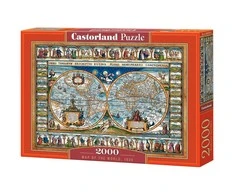 Castorland Dėlionė 2000 vnt. - Pasaulio žemėlaipis