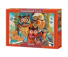 Castorland Dėlionė 2000 vnt. - Pelėdos