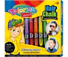 COLORINO CREATIVE plaukų kreidelės BOYS 6 spalvos, 36988PTR