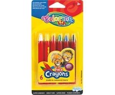 COLORINO KIDS veido puošybos kreidelės, 6 spalvos, 32629PTR