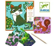 Djeco Nutrinamos kortelės - Laukiniai gyvūnai ( DJ09093 )