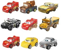 Mattel CARS 3 automodelių rinkinys Mini Lenktynininkai, 3vnt., GKG01