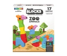 Teka PEOPLE BLOCKS Magnetinių kaladėlių rinkinys Zoo gyvūnai, PB321